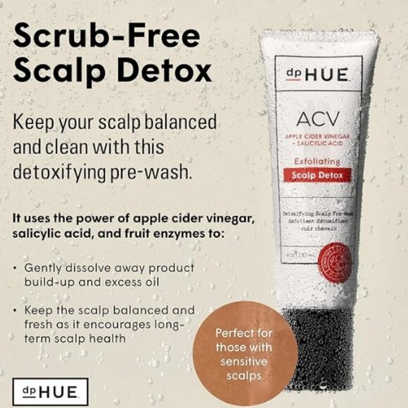 NWT dpHUE ACV Exfoliating Scalp Detox - 4 Oz - Helps Reduce Shedding - Picture 1 of 4